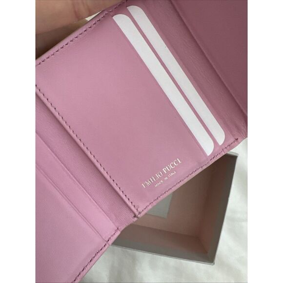 Emilio Pucci Tri Fold Pouch Wallet W/box - Picture 11 of 16